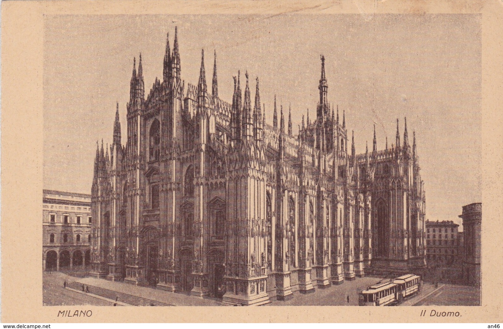 MILANO PIAZZA DUOMO VG  AUTENTICA 100% - Pantheon