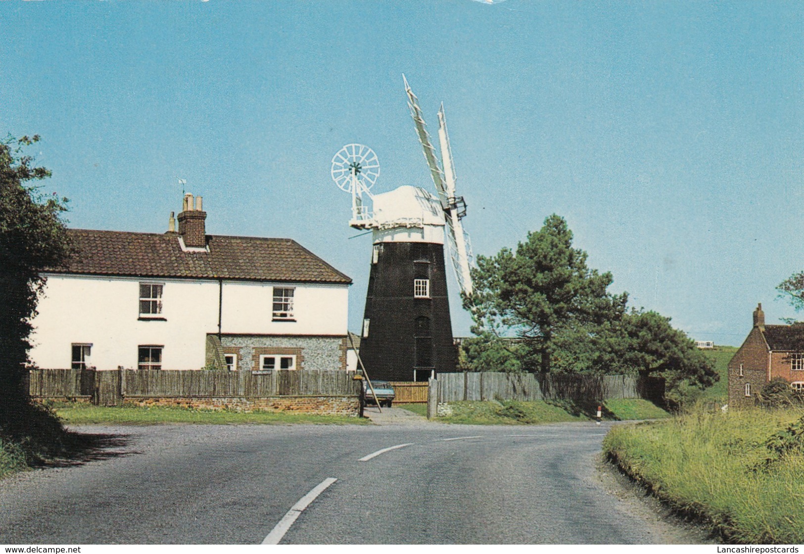 Postcard Paston Mill Mundesley On Sea Norfolk Windmill Interest My Ref  B13487 - Windmills