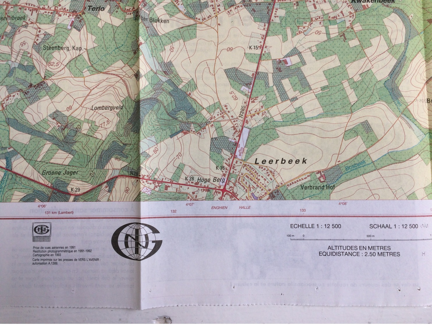 TOPOGRAFISCHE KAART / STAFKAART / CARTE D'ETAT MAJOR BRUSSEL / BRUXELLES LOT 16 KAARTEN - 1/12.500