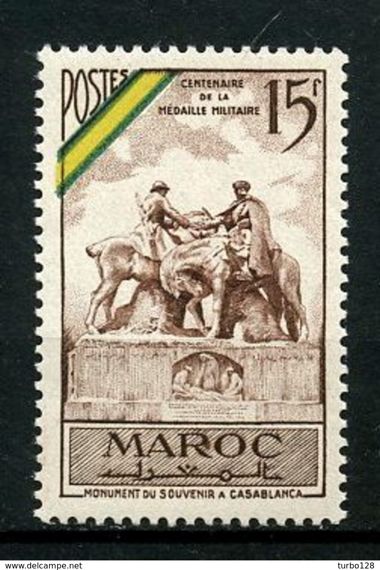 MAROC 1952 N° 319 ** MNH Superbe C 3,60 € Chevaux Horses Médaille Militaire Monument Souvenir Casablanca - Nuovi