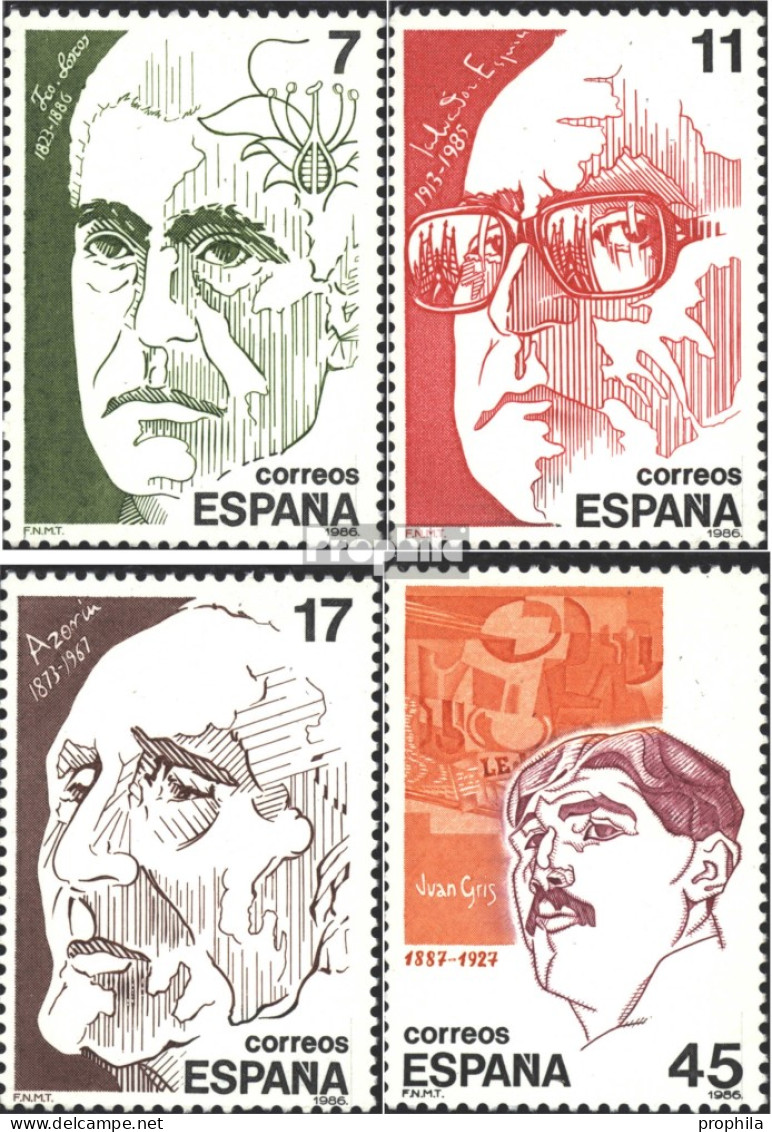 Spanien 2733-2736 (kompl.Ausg.) Postfrisch 1986 Persönlichkeiten - Ungebraucht