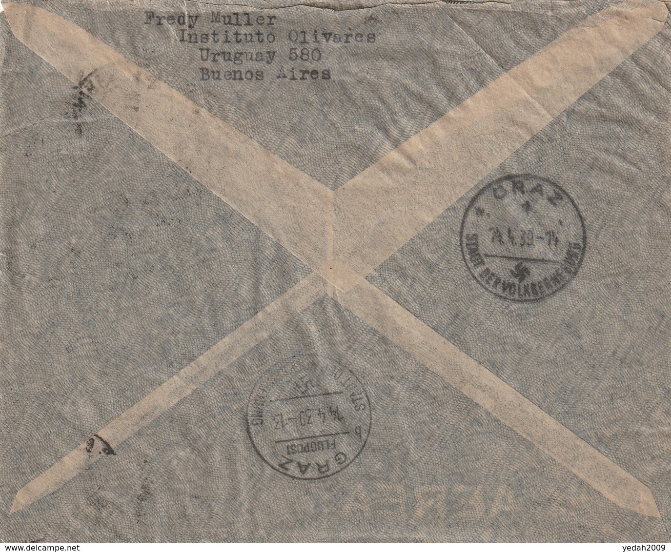 ARGENTINA AIR MAIL COVER - Autres & Non Classés