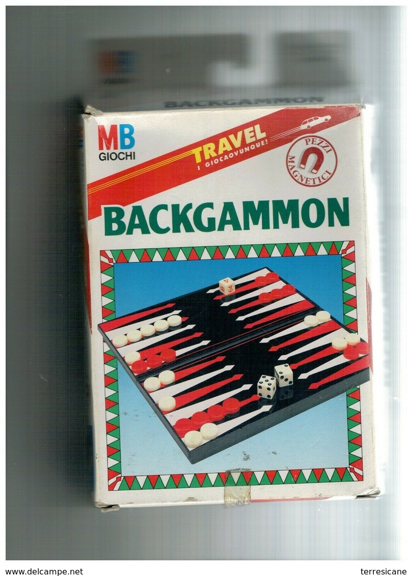 BACKGAMMON MB GIOCHI TRAVEL PEZZI MAGNETICI NUOVO SIGILLATO ORIGINAL BOX - Altri & Non Classificati