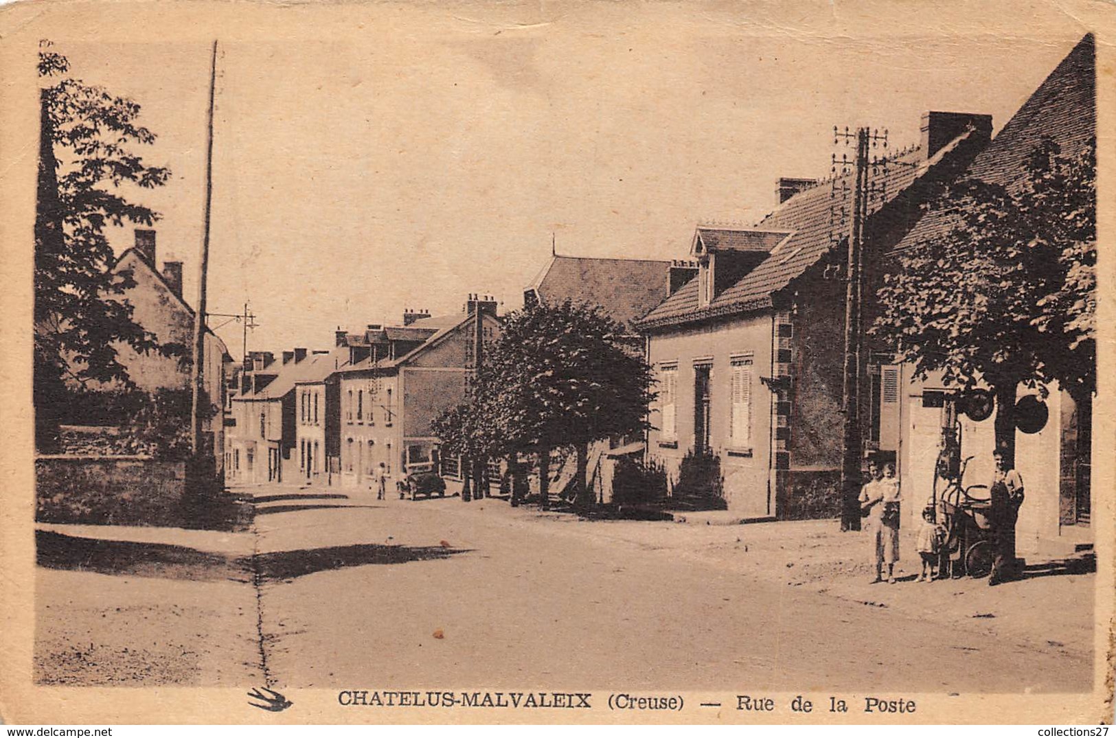 23-CHARELUS-MALVALEIX- RUE DE LA POSTE - Chatelus Malvaleix