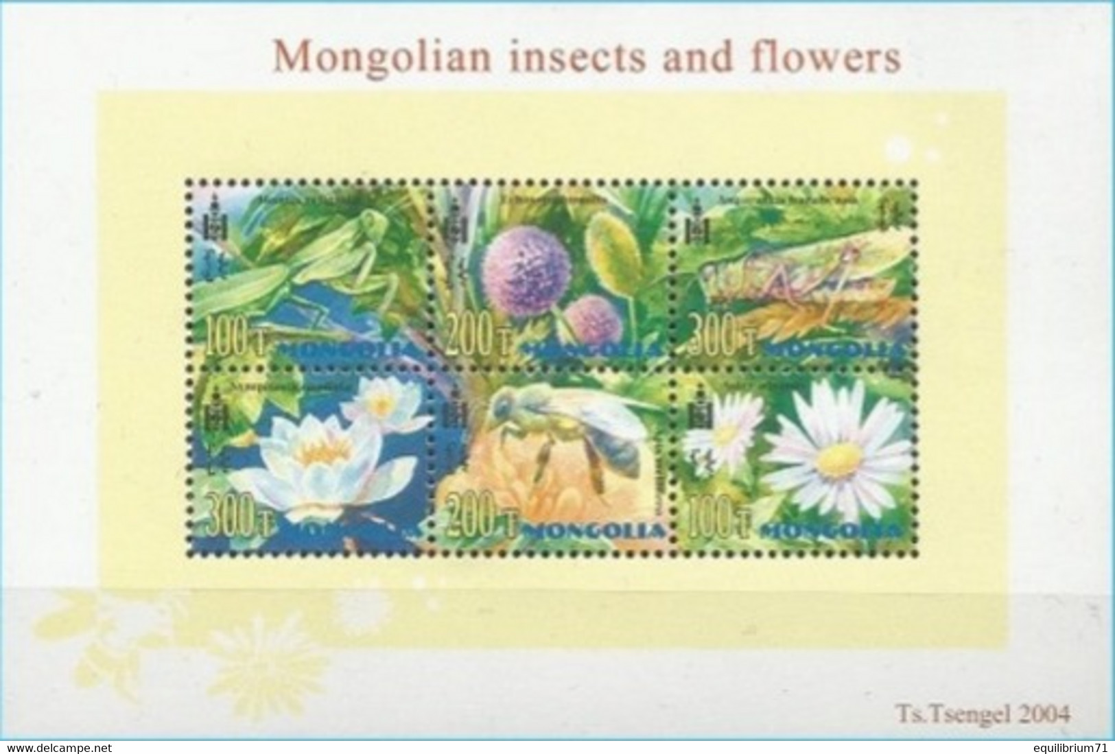 Insectes - Abeilles/Insecten - Bijen** - Mongolie/Mongolië - Mongolie