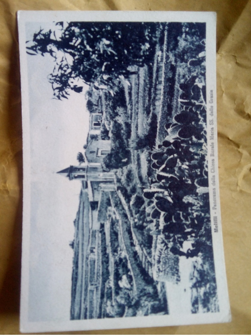 1942 Melilli Panorama Della Chiesa Rurale Maria S. S. Delle Grazie VIAGGIATA BELLA - Siracusa