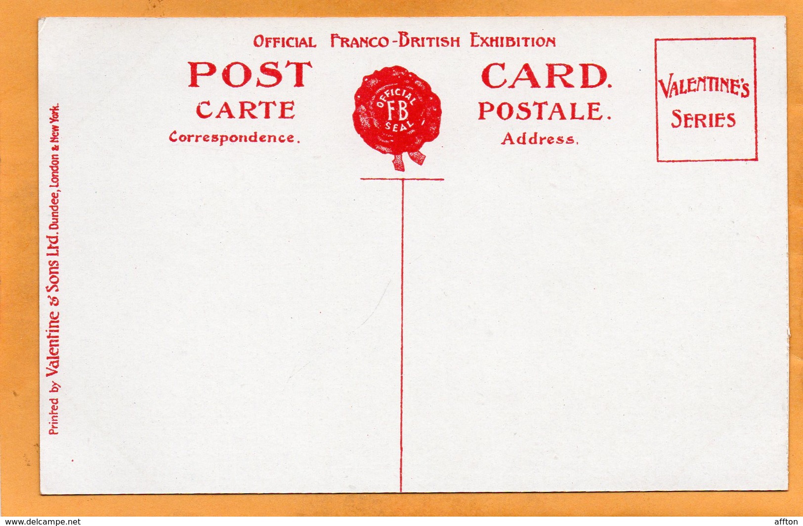 London Franco British Exhibition UK 1908 Postcard - Sonstige & Ohne Zuordnung