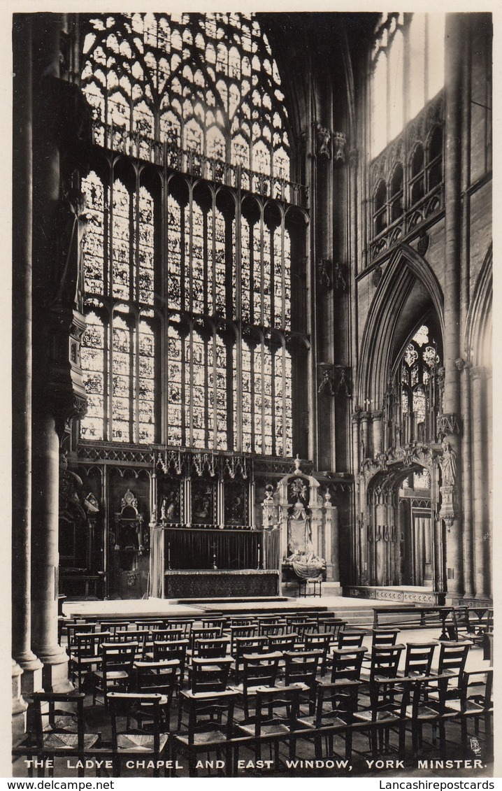 Postcard The Ladye Chapel And East Window York Minster My Ref  B13496 - York
