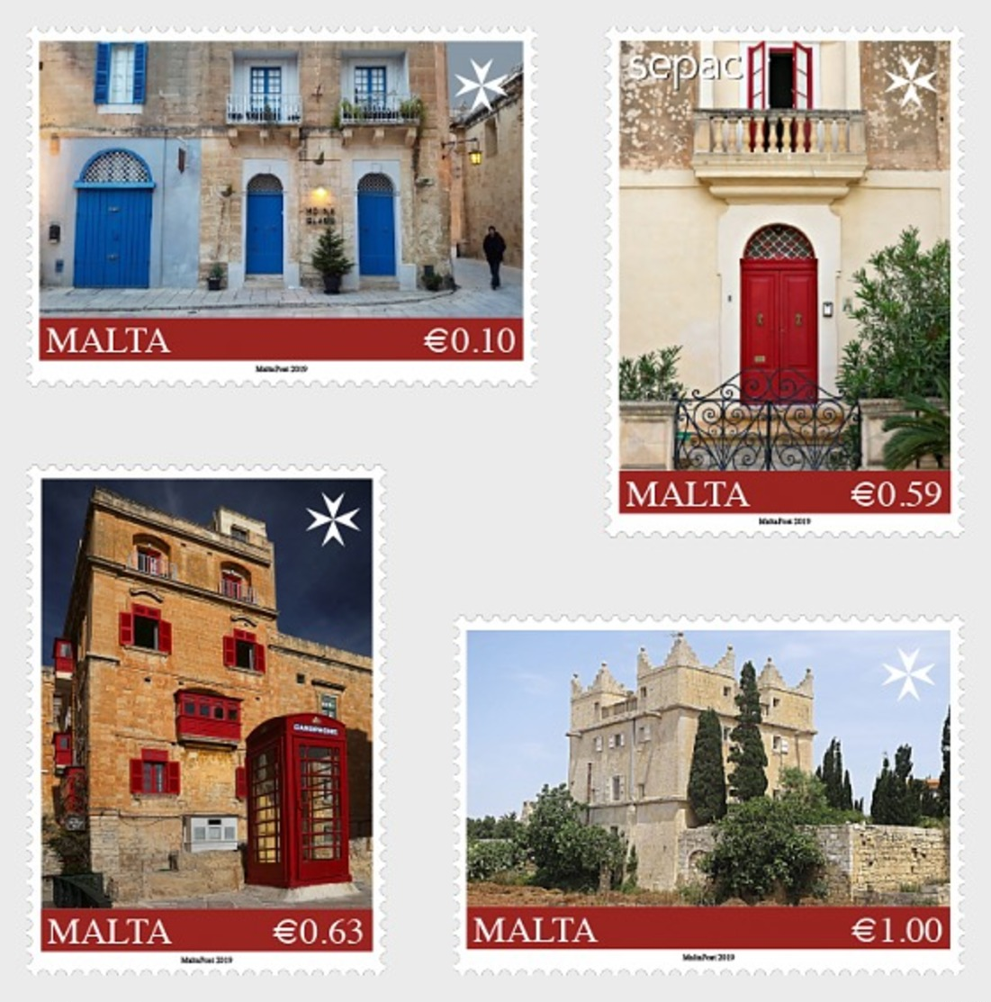 H01 Malta  Sepac 2019 - Old Residential Houses MNH Postfrisch - Malta (Orden Von)