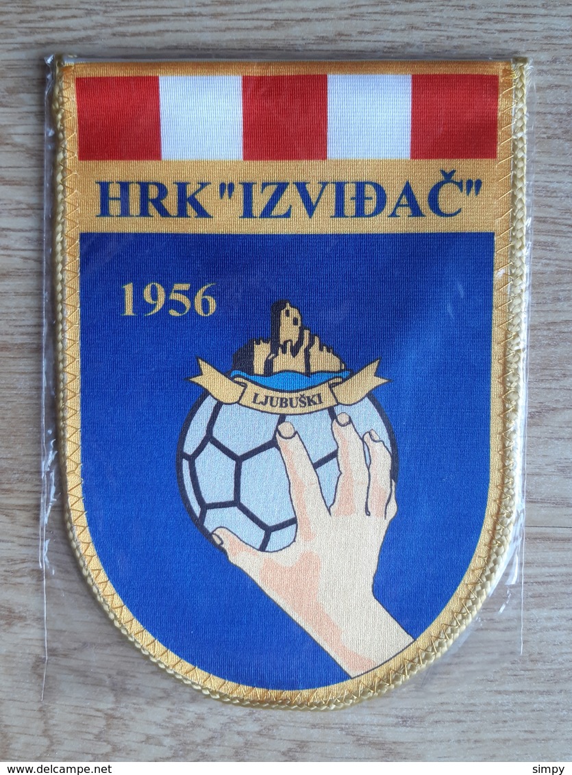 Pennant Handball Club HRK Izvidac 1956 Croatia 115x158 Mm - Palla A Mano