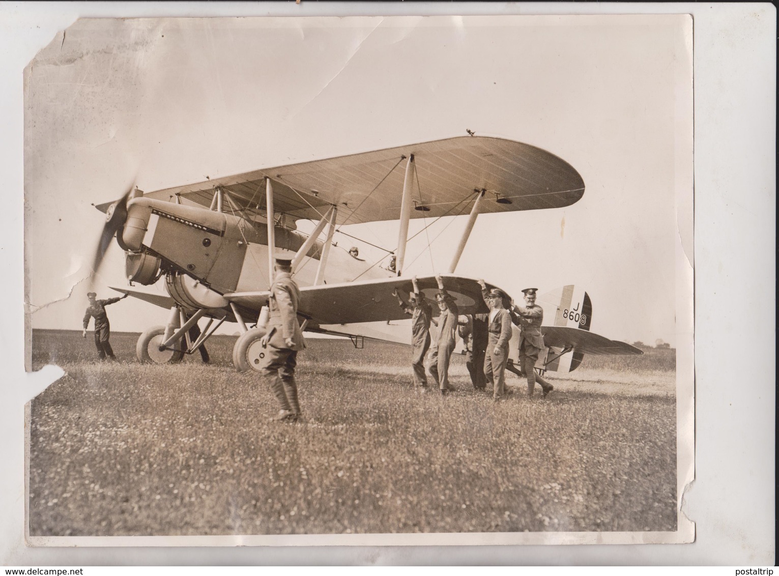 FAR EAST FLYERS OIL TROUBLE INDIA MARTLESHAM SUFFOLK CRANWELL AERODROME HAWKER  25*20CM Fonds Victor FORBIN 1864-1947 - Aviación