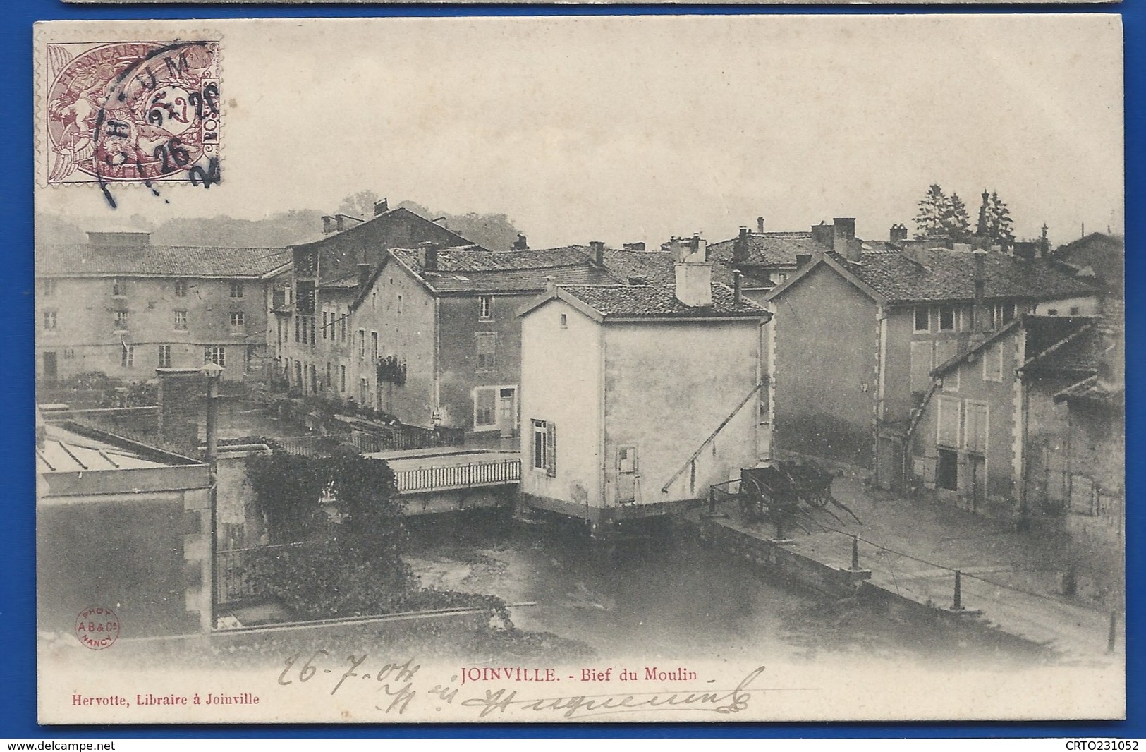 JOINVILLE  Bief Du Moulin       Animées    écrite En 1904 - Joinville