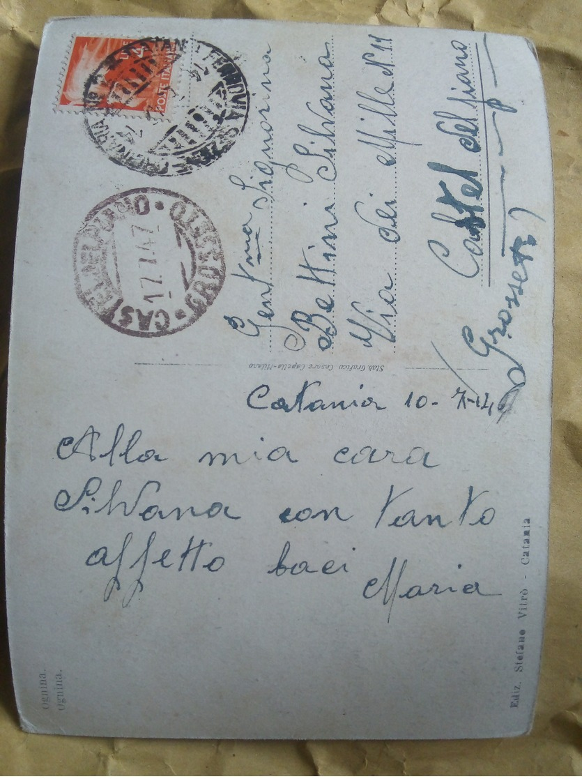 1947 Catania Ognina VIAGGIATA Animata - Catania