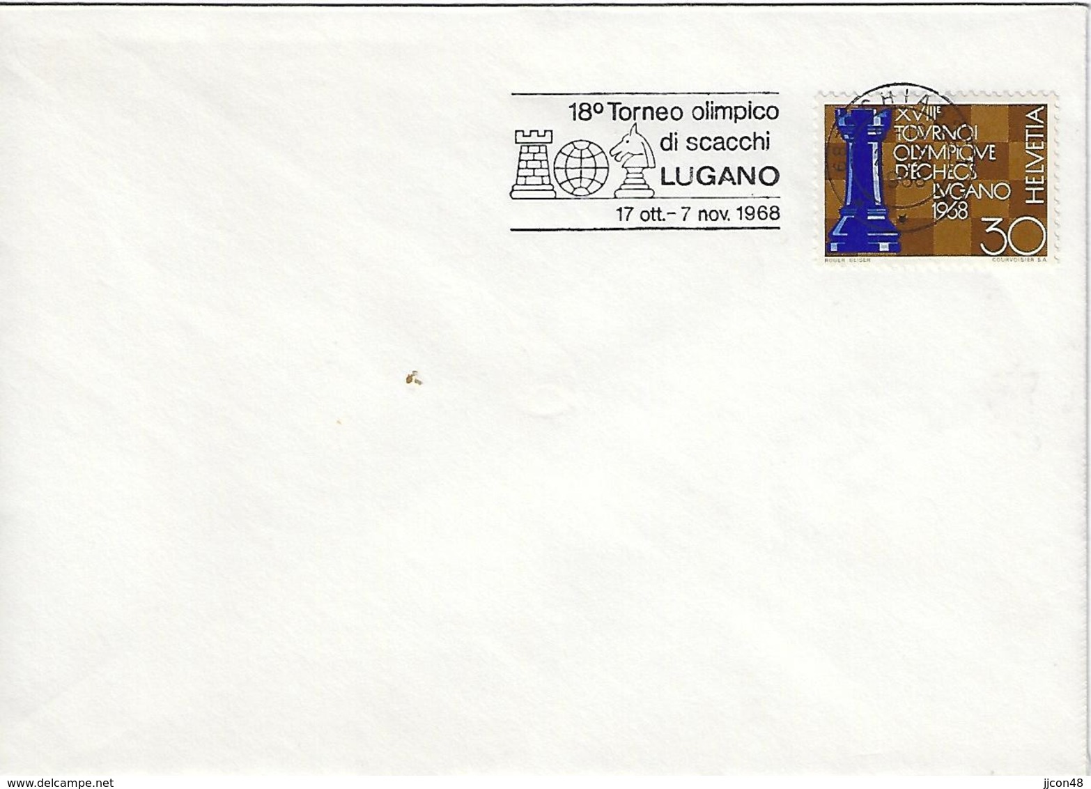 Switzerland 1968  CHIASSO  2.9.68  Mi.872 - Postmark Collection