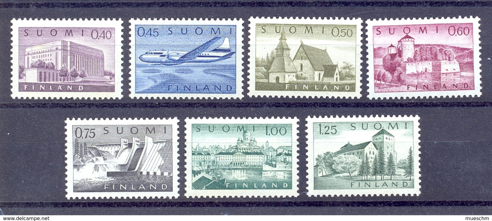 Finland, 1963, Freimarken Mi.562x-568x, Postfrisch (8530E) - Ungebraucht