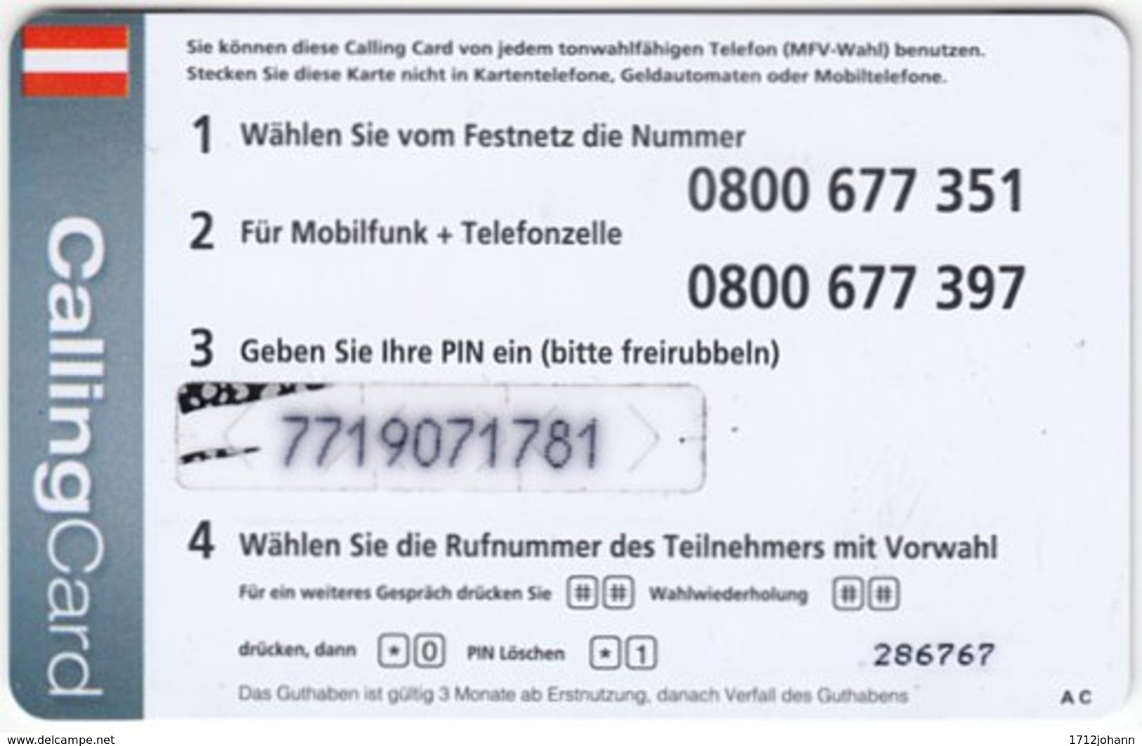 AUSTRIA E-707 Prepaid  - Used - Oesterreich