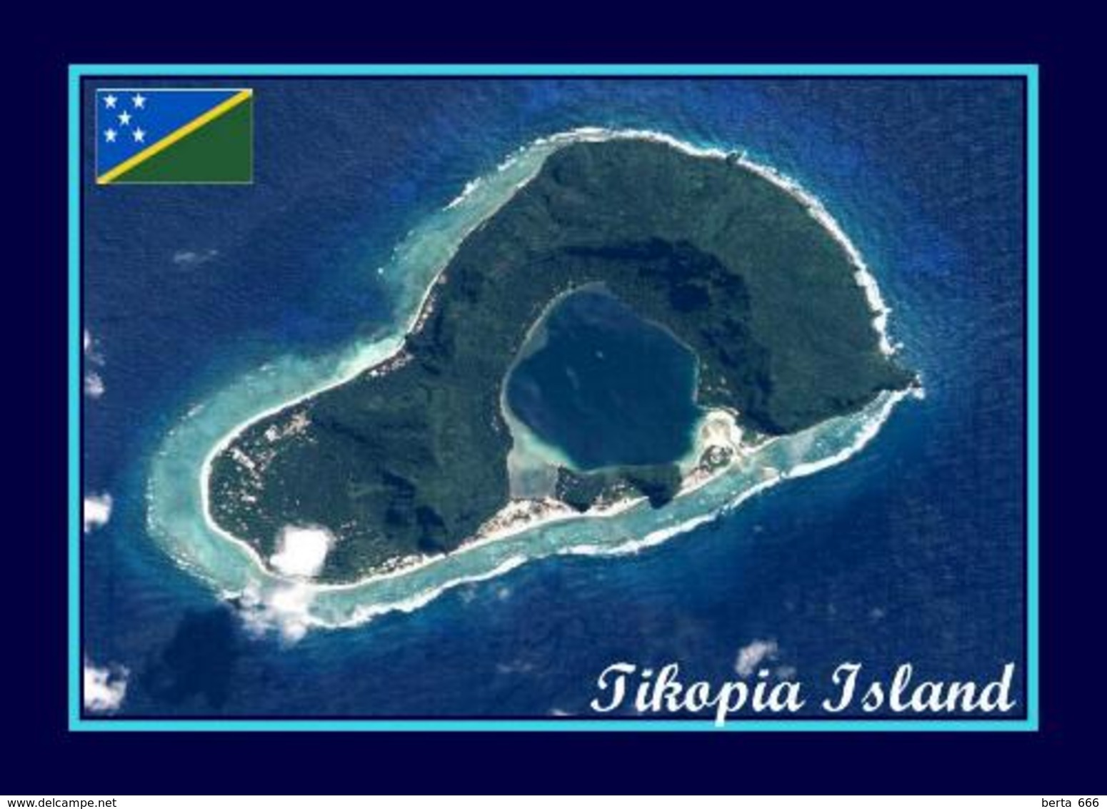 Solomon Islands Tikopia Island Aerial View New Postcard Salomonen AK - Salomoninseln