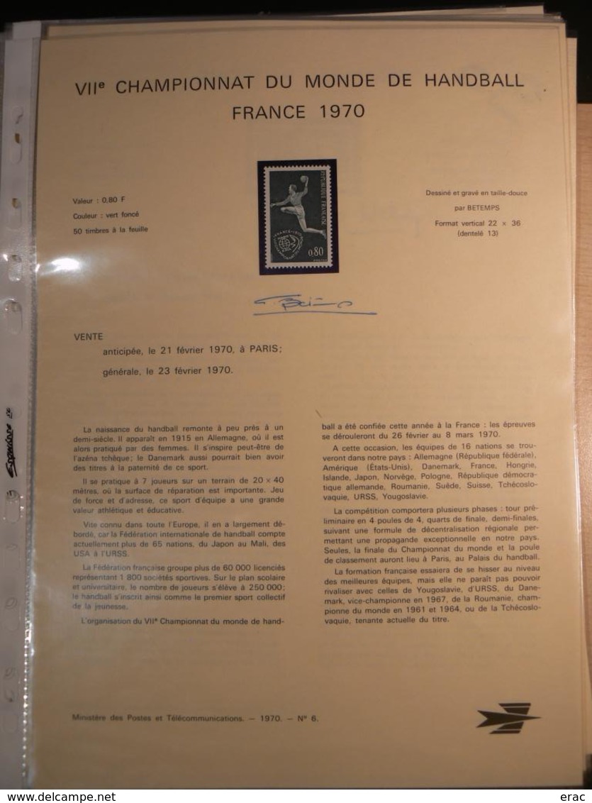 France - 70 documents de La Poste signés par graveurs, dessinateurs (Béquet, Pheulpin, Bétemps, Gandon, Combet etc)