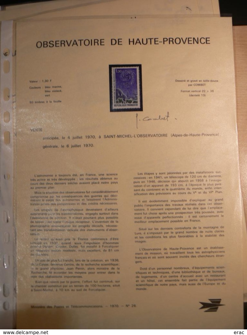 France - 70 documents de La Poste signés par graveurs, dessinateurs (Béquet, Pheulpin, Bétemps, Gandon, Combet etc)