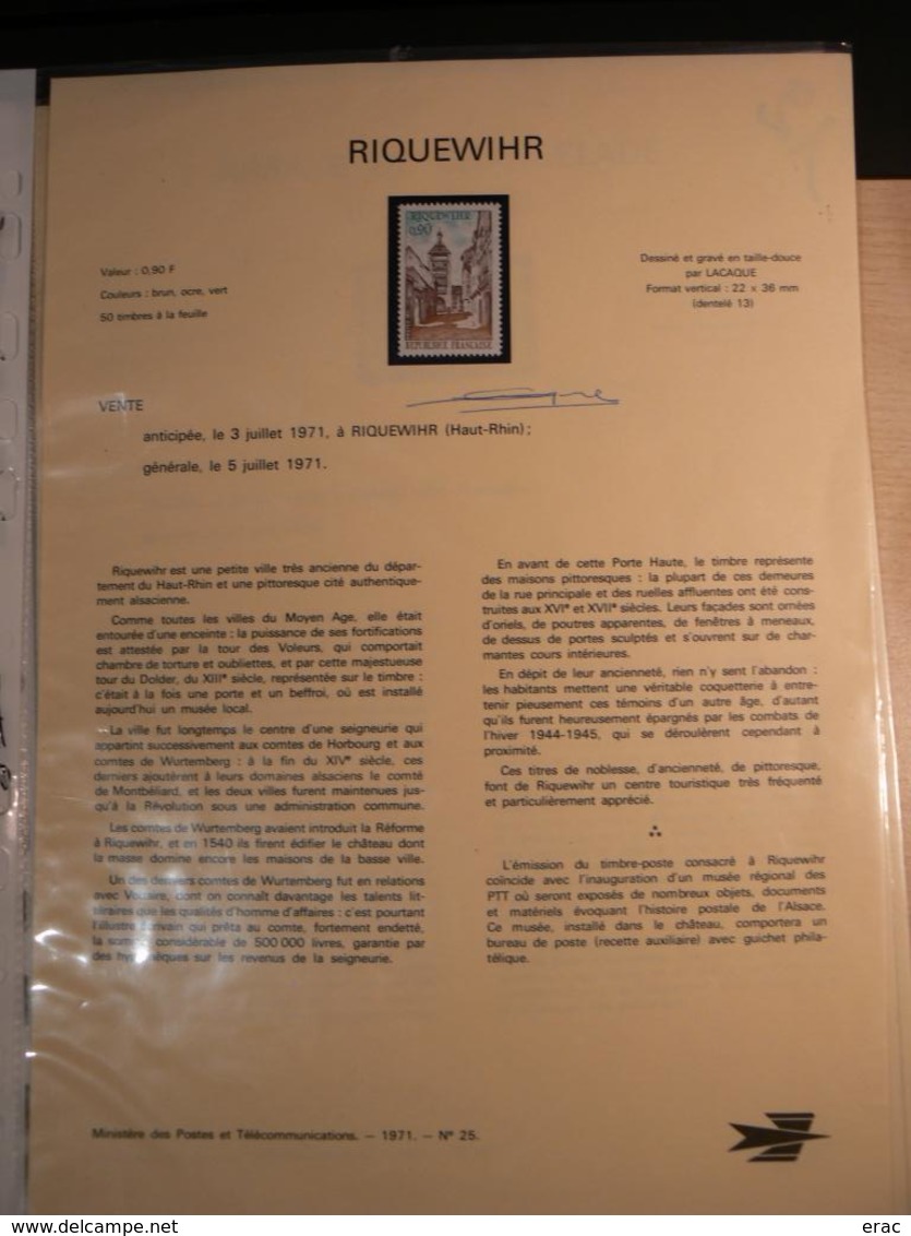 France - 70 documents de La Poste signés par graveurs, dessinateurs (Béquet, Pheulpin, Bétemps, Gandon, Combet etc)