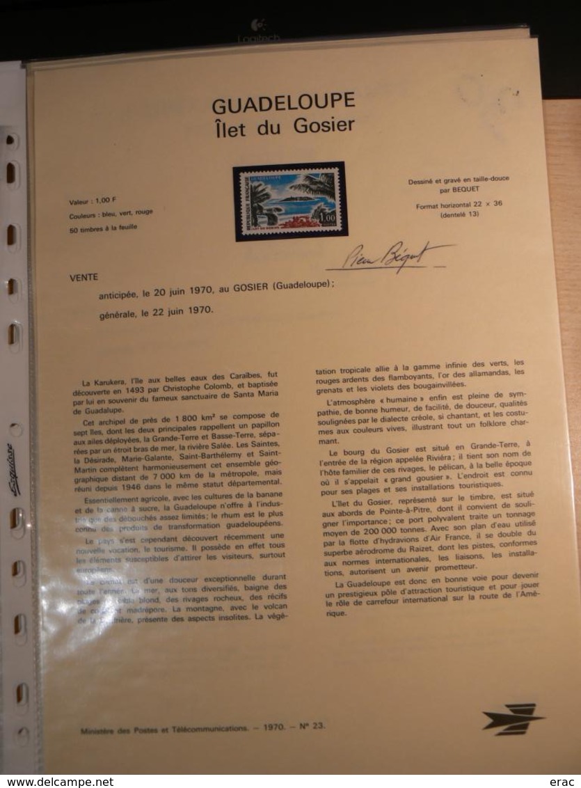 France - 70 documents de La Poste signés par graveurs, dessinateurs (Béquet, Pheulpin, Bétemps, Gandon, Combet etc)