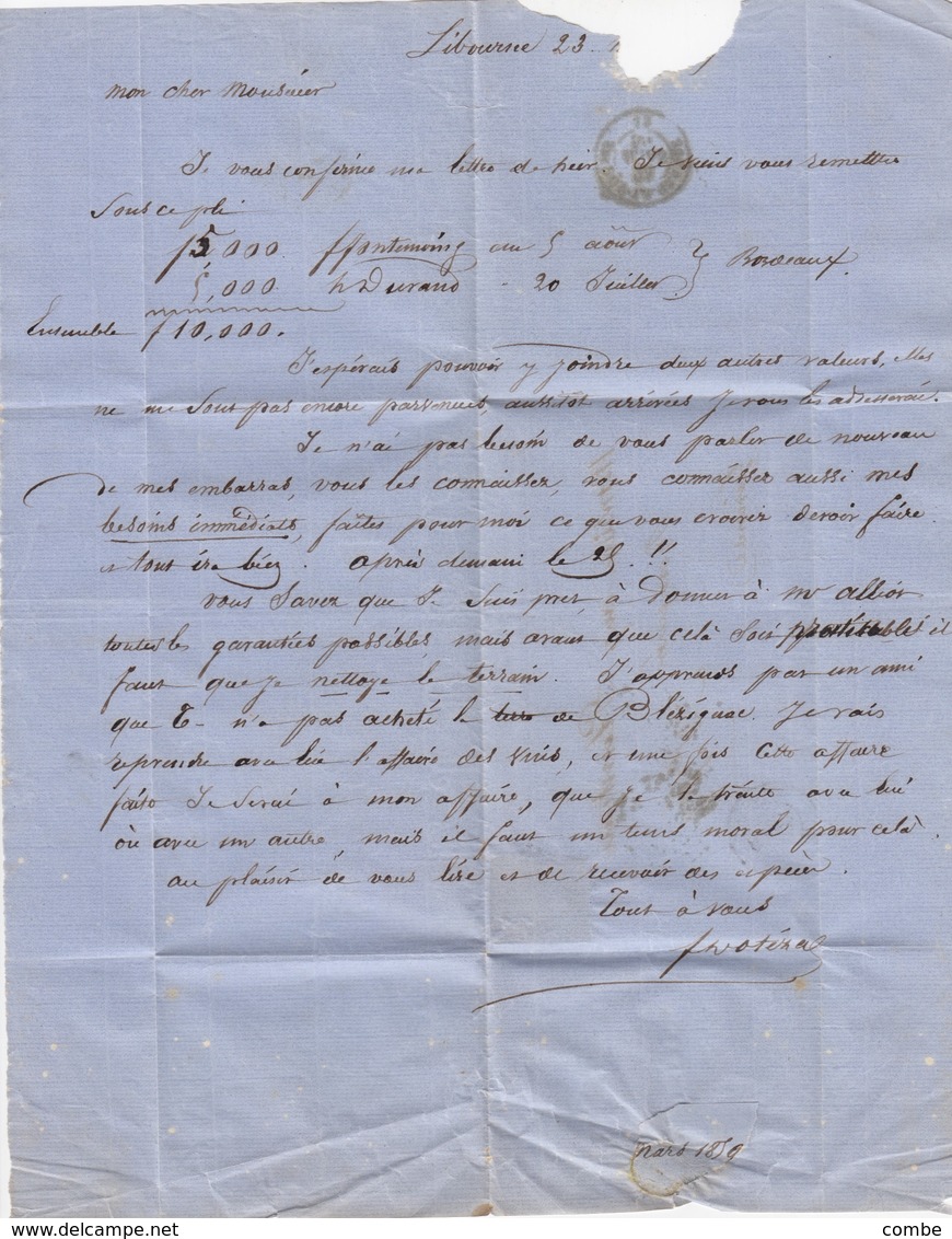 COVER LETTER LETTRE FRANCE NAPOLEON - Autres & Non Classés