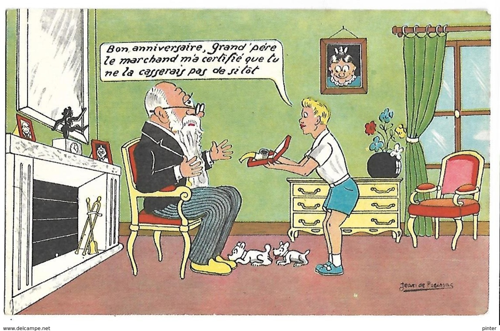 Bon Anniversaire Grand'père.... - Illustrateur Jean De PREISSAC - Preissac