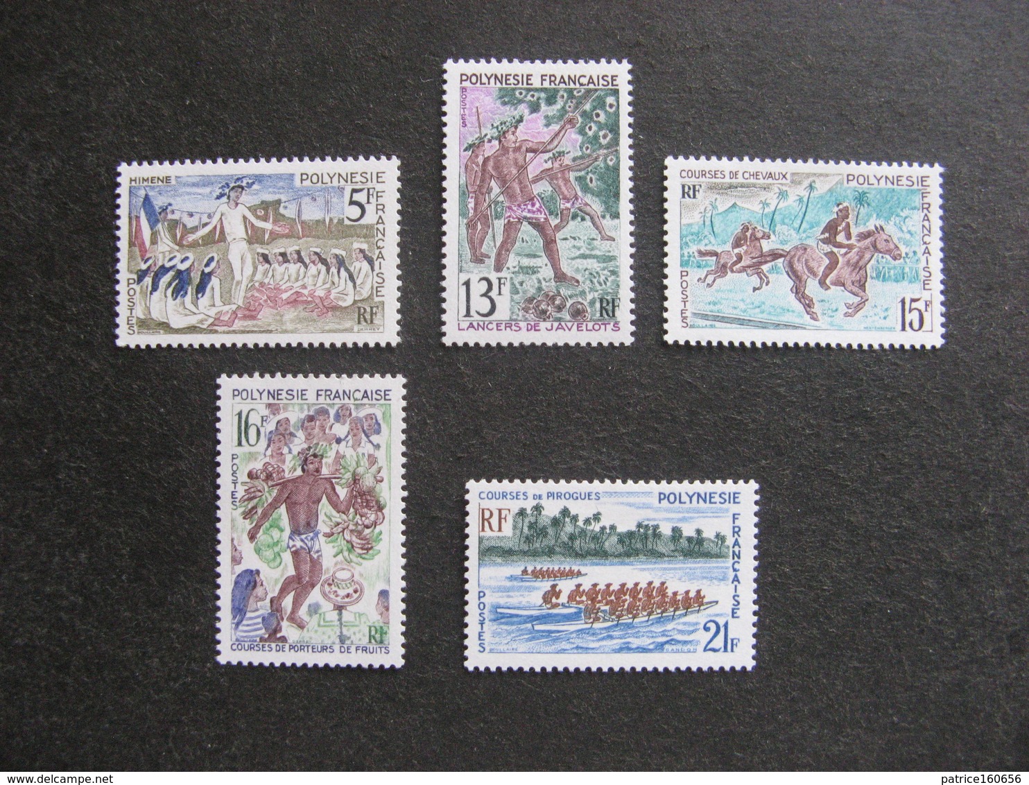 A). Polynésie: TB Série N° 47 Au N° 51 ,neufs X . - Unused Stamps