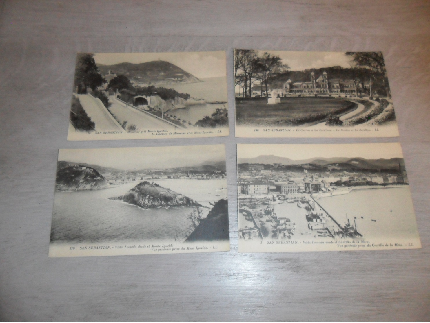 Beau lot de 60 cartes postales d' Espagne  España  San Sebastian      Mooi lot van 60 postkaarten van Spanje - 60 scans