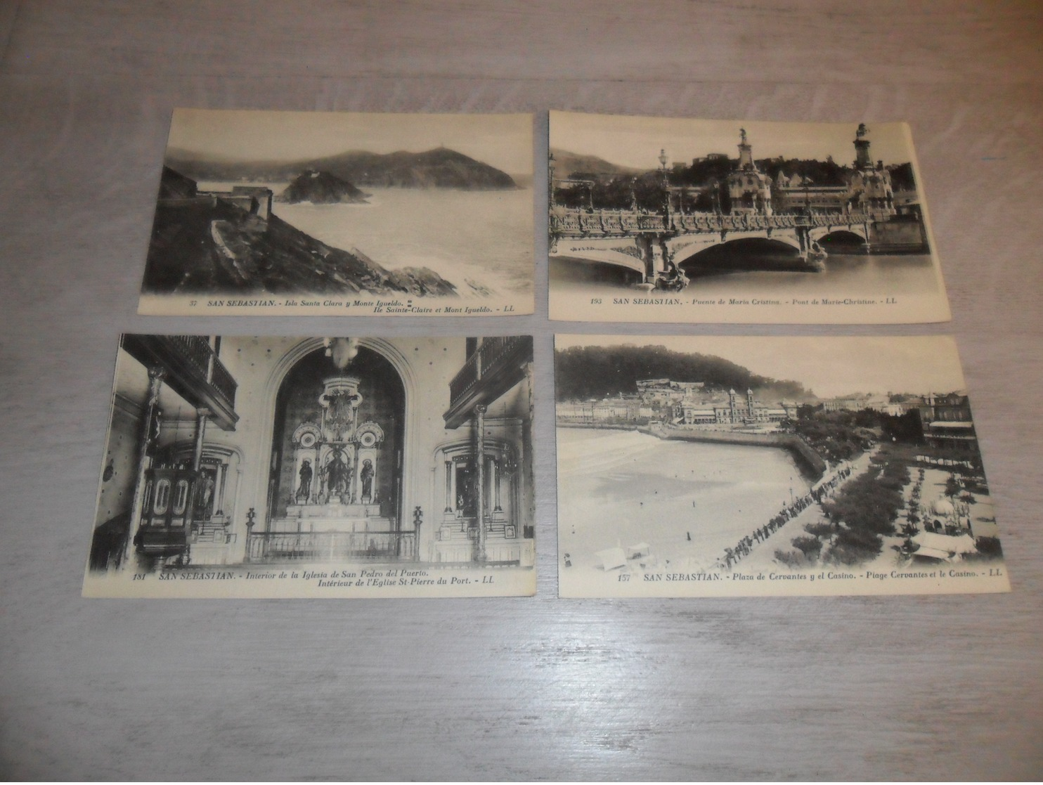 Beau lot de 60 cartes postales d' Espagne  España  San Sebastian      Mooi lot van 60 postkaarten van Spanje - 60 scans