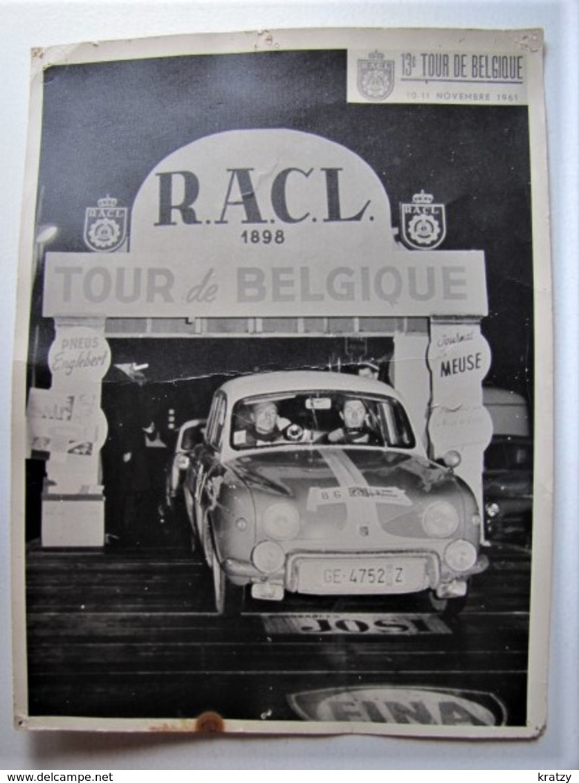 Belgique - Rallye - 13ème Tour De Belgique - 10-11 Novembre 1961 - Equipage N° 86 - Cars