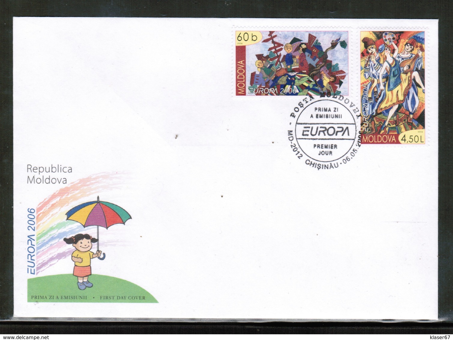 CEPT 2006 MD MI 549-50 MOLDOVA FDC - 2006