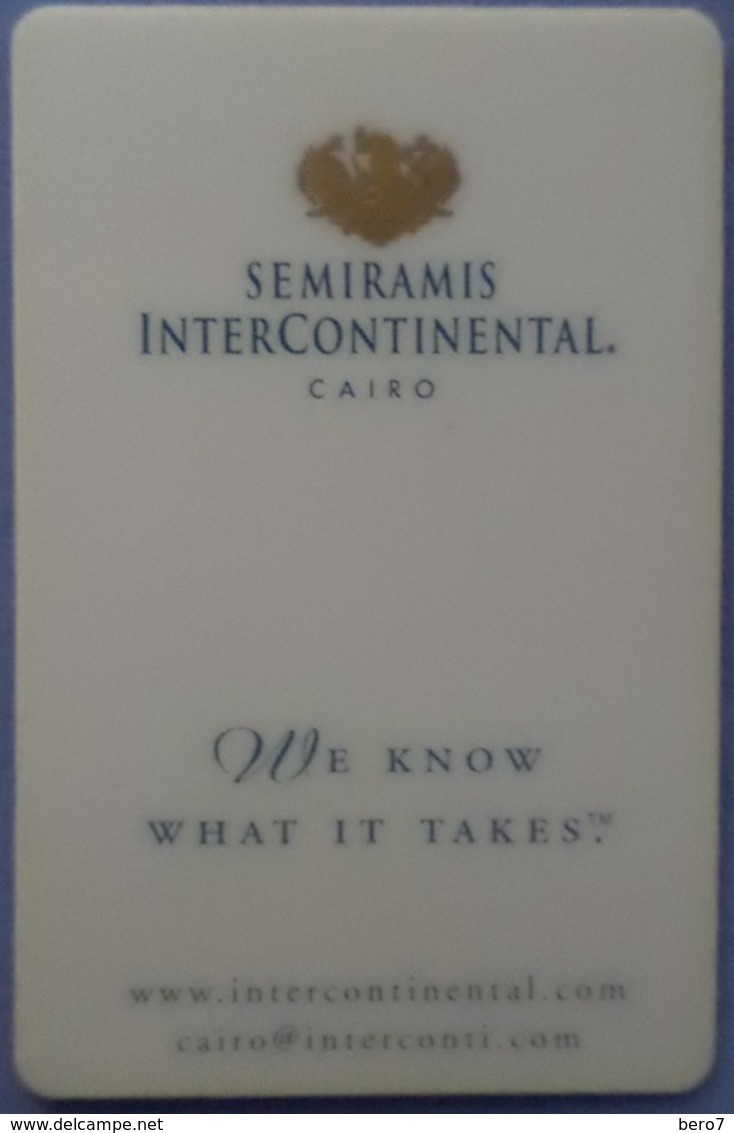 EGYPT - Hotel Key Card Semiramis Intercontinental Cairo - Cartas De Hotels