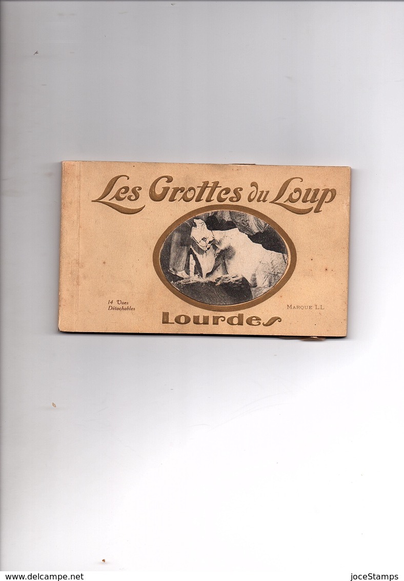 Lourdes Carnet De 14 Vues Des Grottes Du Loup De 1925 - Lourdes