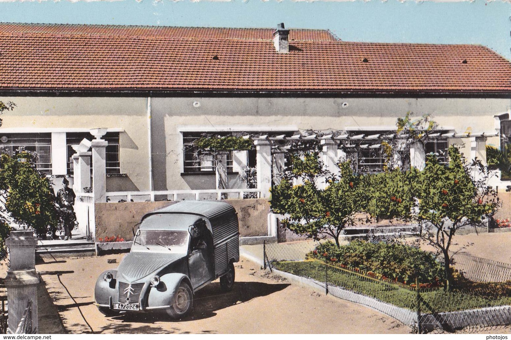 Cpsm , 19 ème Régiment Du Génie  (Algérie) Superbe Fourgonnette 2CV Citroën, - Voitures De Tourisme