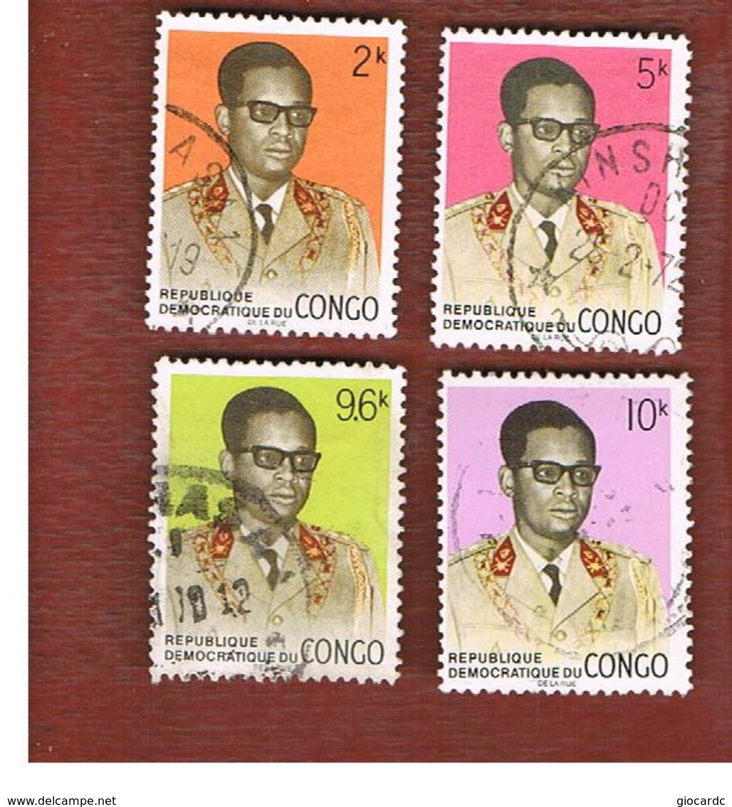 CONGO (KINSHASA) -  SG 686.691  -  1969 PRESIDENT MOBUTU  - USED ° - Usati