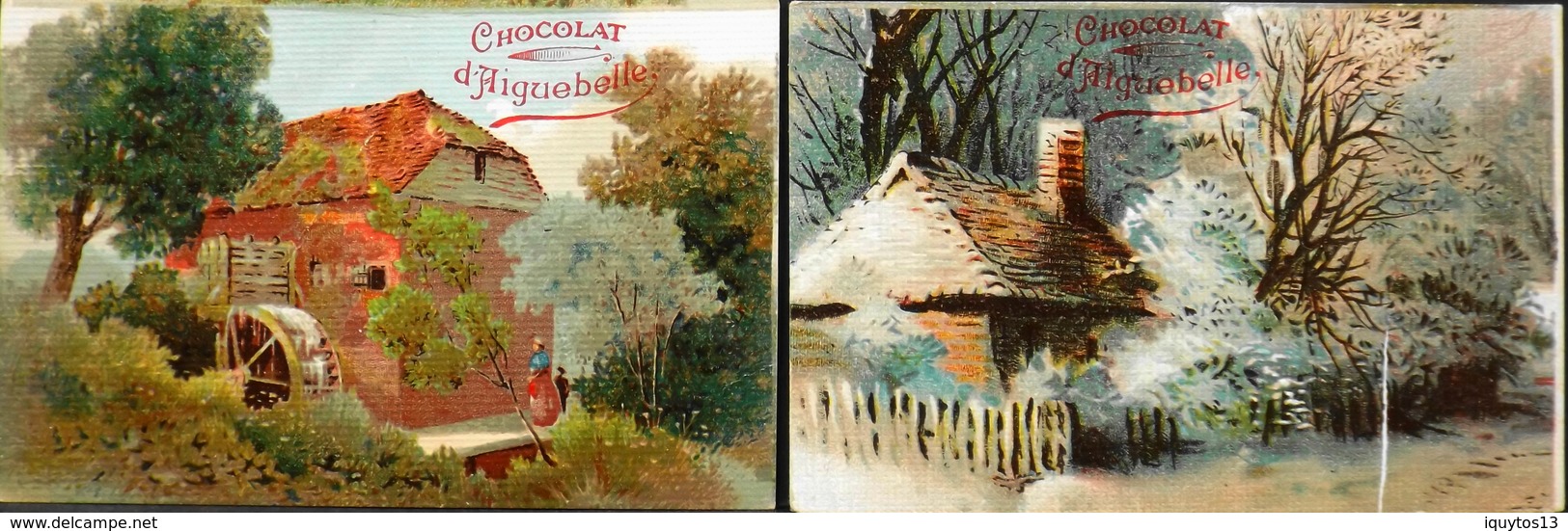 2 Chromos & Images > Chocolat > Aiguebelle - Paysages - En T.Bon Et. - Aiguebelle