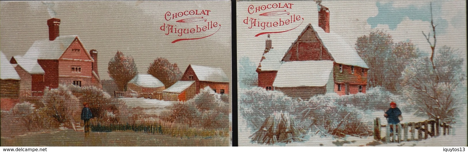 2 Chromos & Images > Chocolat > Aiguebelle - Paysages - En T.Bon Et. - Aiguebelle
