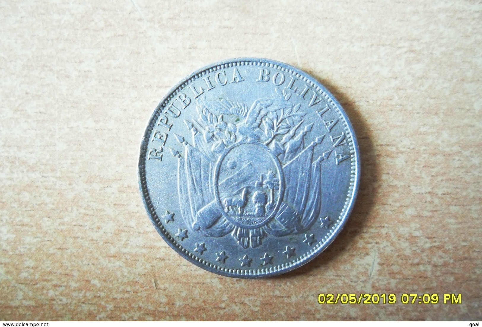 Monnaie De 10 Centavos De Bolivie 1890.H.en TTB+(Seul Frappe Pour Ce Millésime à 1 M D'exp.) - Bolivië