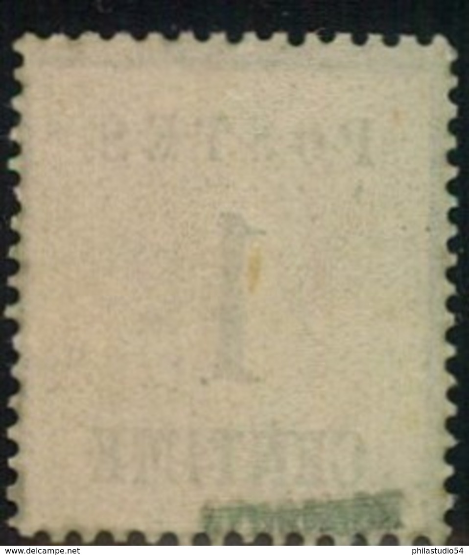 1870, 1 Centime Grün, Ungebraucht Spitzen Nach Unten - Mi-Nr. 1 II* - Postfris
