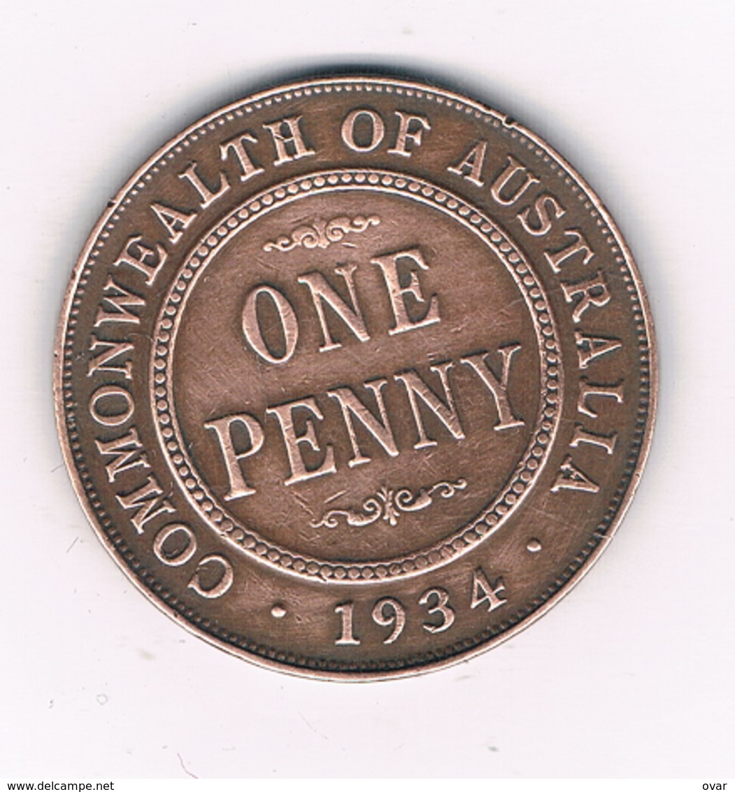 ONE PENNY 1934 AUSTRALIE /5908/ - Penny