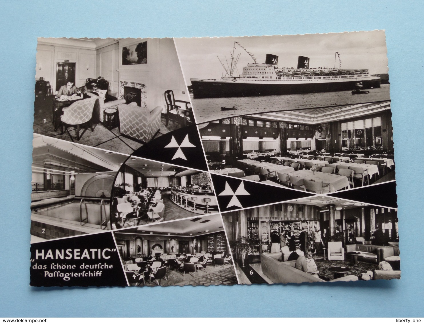 T.S. " HANSEATIC " Das Schöne Deutsche Passagierschiff ( Conwa ) Anno 19?? ( Voir / Zie Photo ) ! - Paquebots