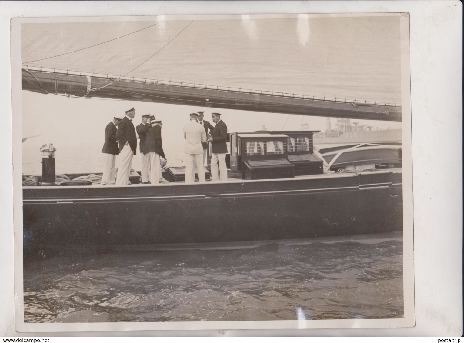 YACHTING WEEK AT SOUTHEND ESSEX HM KING GEORGE YACHT BRITANNIA SOUTHEND HARWICH   25*20CM Fonds Victor FORBIN 1864-1947 - Barcos