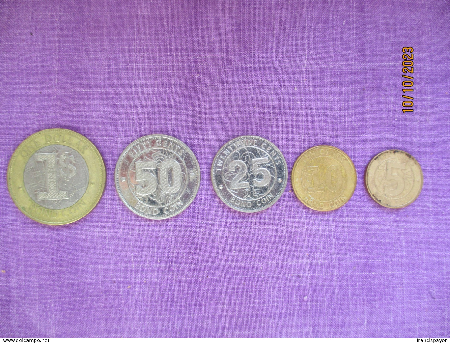 Zimbabwe : 5 Token Used During The Hyper-inflation. - Monétaires / De Nécessité