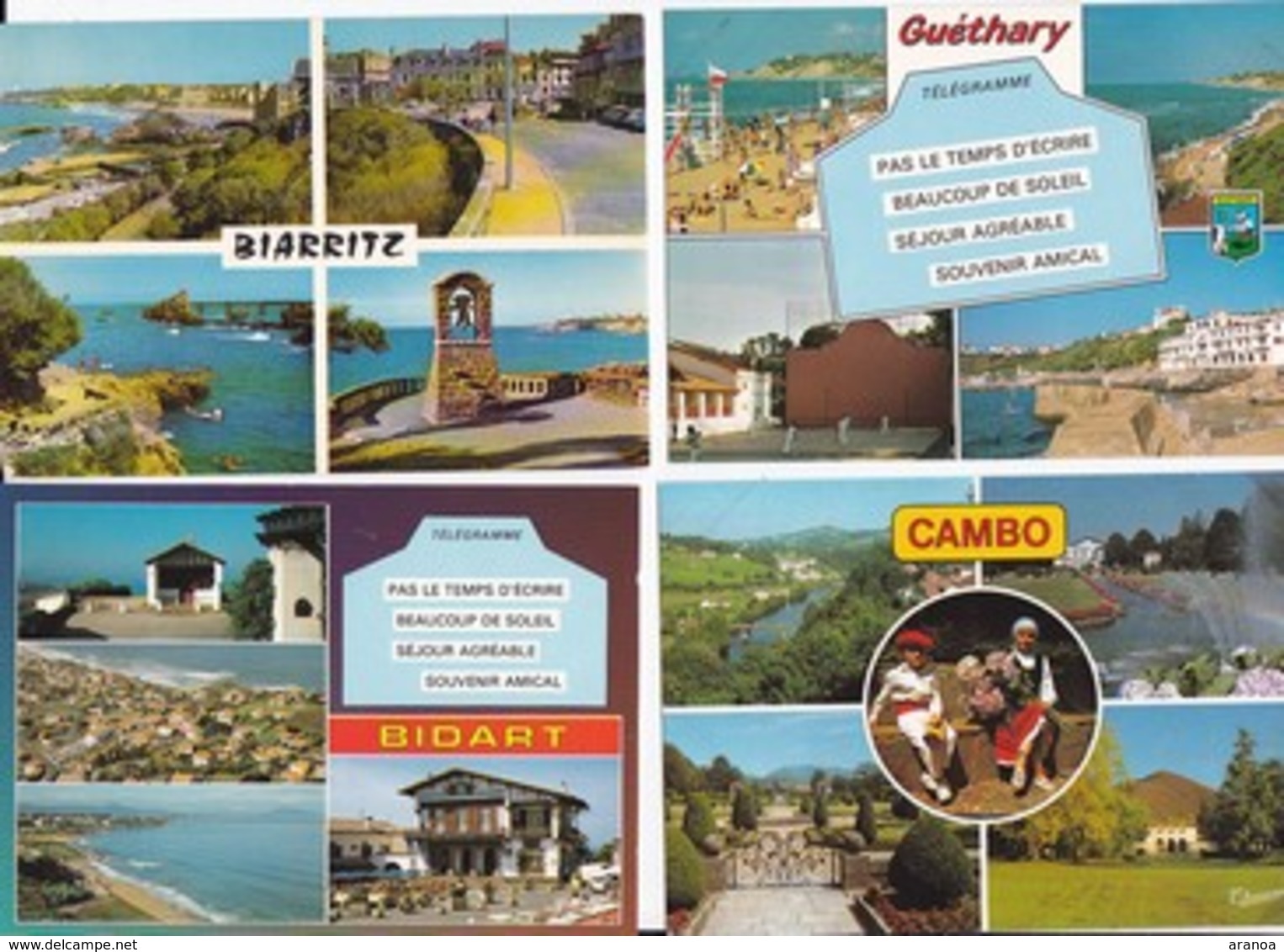 64 - Pyrénées Atlantique - Lot de 100 cartes postales (toutes multivues) majorité Pays Basque