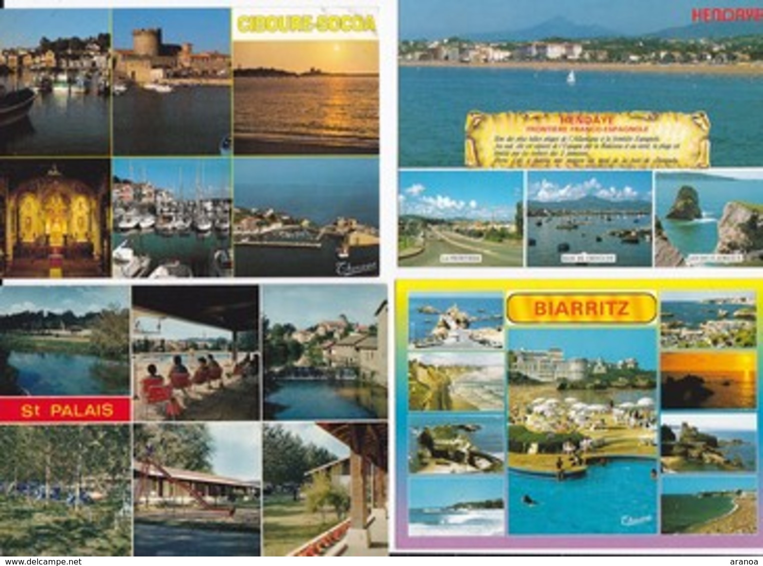 64 - Pyrénées Atlantique - Lot de 100 cartes postales (toutes multivues) majorité Pays Basque