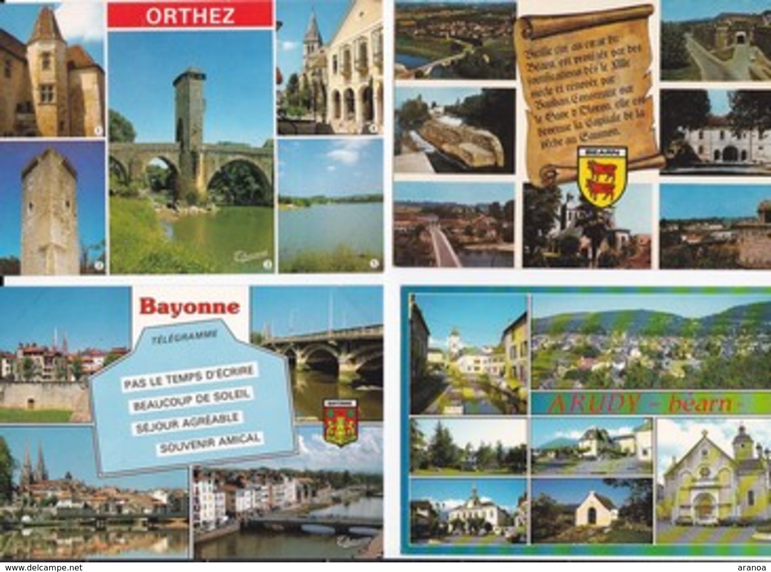 64 - Pyrénées Atlantique - Lot de 100 cartes postales (toutes multivues) majorité Pays Basque