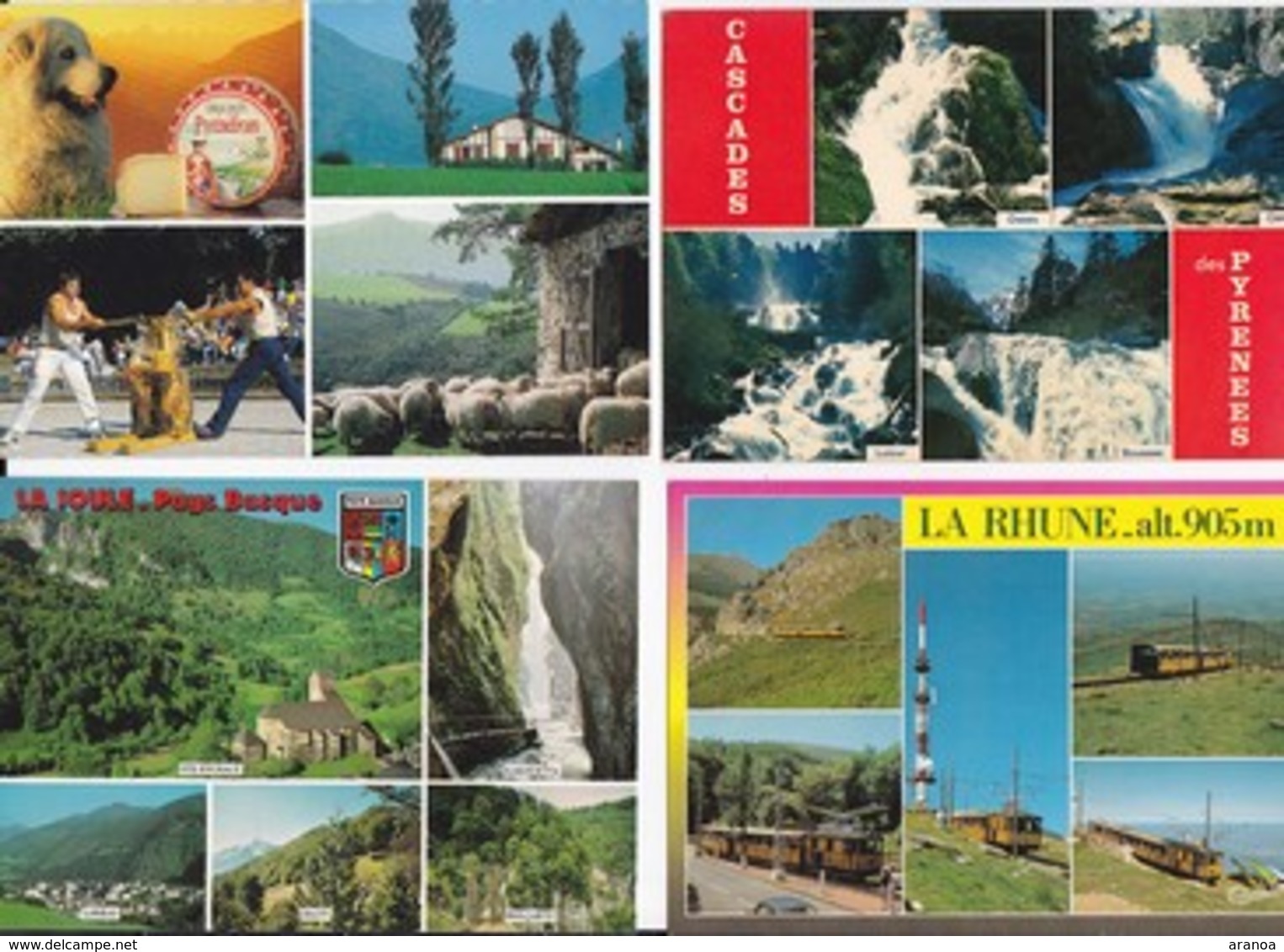 64 - Pyrénées Atlantique - Lot de 100 cartes postales (toutes multivues) majorité Pays Basque