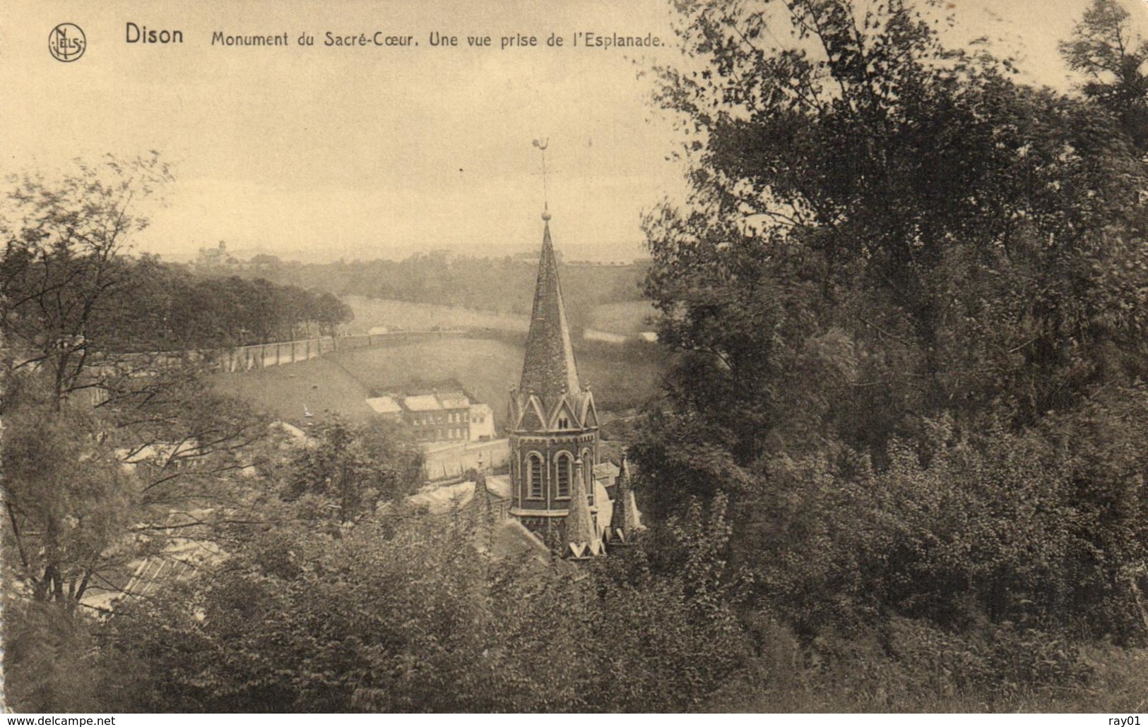 BELGIQUE - LIEGE - DISON - Monument Du Sacré-Coeur - Une Vue Prise De L'Esplanade. - Dison