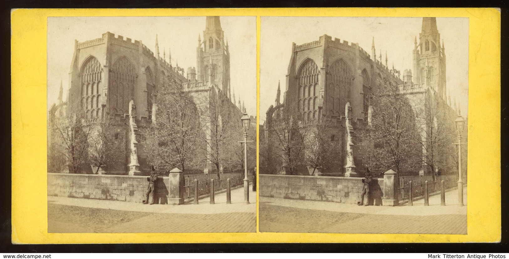 Stereoview - St Michael's Church COVENTRY England - Stereoscopi